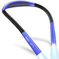 Gritin Book Light, Eye Caring 4-Color&5-Brightness Neck Light Reading Light - color: Dark Blue, size: Upgraded
