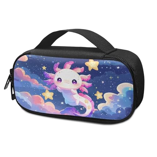 Axolotl Stars Insulin Cooler Bag Insulated Diabetic Medication Organizer Carrying Protection Case with Handle for Insulin Pen, Test Strips, Lancets, Needles - color: Axolotl Stars