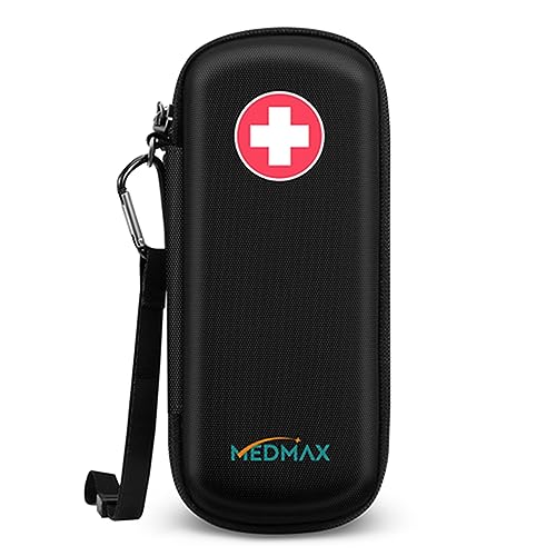 MEDMAX Epipen Medical Carrying Case Hard Shell EVA Travel Organizer Bag - color: Black