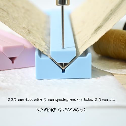 Signature Punching Tools for Bookbinding for DIY Notebook, Journals - color: Blue