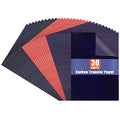 PSLER Carbon Paper for Tracing - 30pcs Graphite Transfer Paper, A4 - color: black&red&blue