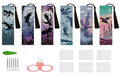 DYAIANGMU 6 Pcs Cross Stitch Bookmark Kit for Adults Beginner 2.3x7.8 inch - color: SQY005