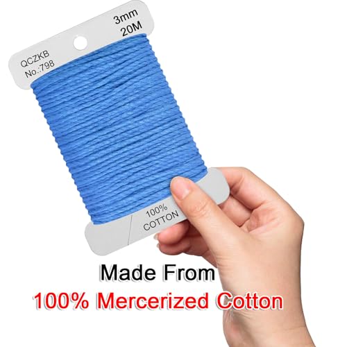 Classic Crochet Thread Yarn 100% Pure Cotton Thread,Col No: 798,Dark Delft Blue - color: Dark Delft Blue