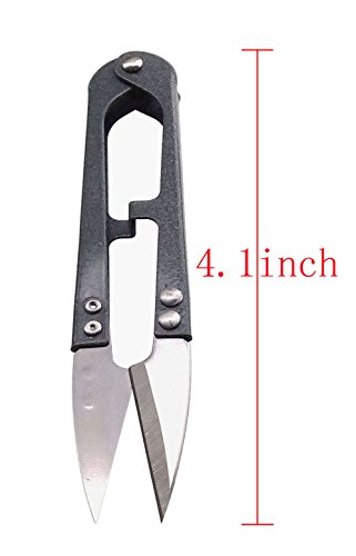 Penta Angel 4.1inch Sewing Scissors Yarn Thread Scissors Mini Small Snips Trimming Nipper - Great for Stitch,DIY Supplies (3PCS, Gray)