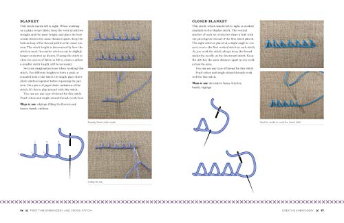First Time Embroidery and Cross-Stitch: The Absolute Beginner’s Guide - Learn By Doing * Step-by-Step Basics + Projects (Volume 10)