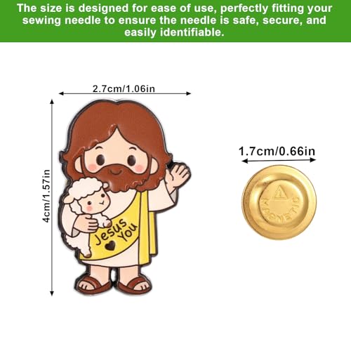 Jesus Needle Minder, Funny Magnetic Cross Stitch Needle Minder