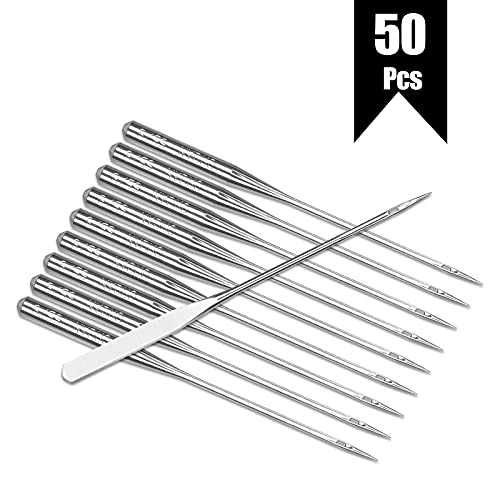 50PCS Embroidery Sewing Needles for Brother Machine Needles Size 65/9 130/705H HAx1 Sewing Needles Machine for Brother Sewing Machine - style: 65/9- 50 pack