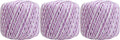 ThreadArt 100% Cotton Crochet Thread Size 3, Variegated Lavenders - color: VARIEGATED LAVENDERS, size: SIZE 3 - 3 PACK