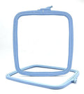 Nurge Square Embroidery Hoop - Plastic Cross Stitch Frame for Needlepoint & Embroidery - Adjustable Craft Hoop - Blue - No:4 (Large) - color: Blue, size: No:4 (Large)