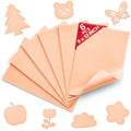 Cream Blush Soft Felt Sheets for Crafts, 9" x 12", 1.6mm Thick, 6 Pcs - color: Cream Blush