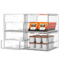 caktraie Acrylic 6-Drawer Office & Makeup Storage Organizer,Desk - size: 6 Drawers