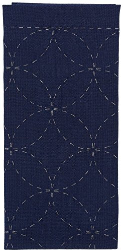 Olympus Sashiko Sampler Traditional Shippo Tsunagi, Blue