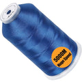 New brothread 5000M Huge Spool Embroidery Machine Thread - Blue - color: Blue-405
