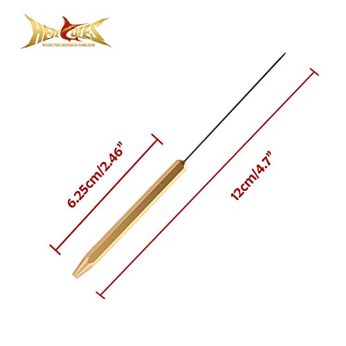 HERCULES Fly Tying Tools, Fly Tying Kit with Bobbin Thread Holder, Wire Threader, Knot Whip Finisher, Hackle Plier, Bodkin, Fly Fishing Lure Making Accessories - color: Bodkin