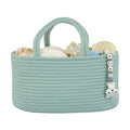 XUANGUO Cotton Rope Baby Diaper Caddy Organizer Basket Light Green - color: light green, size: Regular