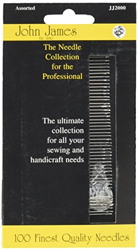 Colonial Needle John James Professional Needle Collection, Assorted 100/Pkg,Silver