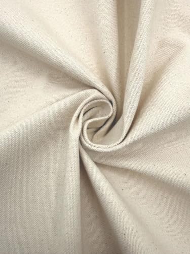 Eovea | Canvas Fabric | Cotton Duck | 100% Cotton | 10oz Heavy Weight | 60" Wide | Upholstery, Aprons, Cushion Covers, Drop Cloths, Backings (10oz, 1 Yard) - color: 10oz Natural, size: 1 Yard