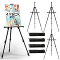 RRFTOK 4 Pack 17-66 Inch Art Easel Stand for Painting and Sign, Black - style: 66B 4-Pack