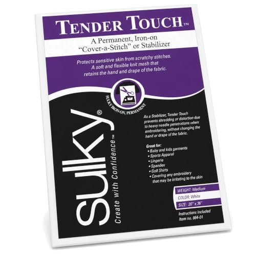 Sulky Cut-Away Embroidery Stabilizer Iron-On White 20x36 cm
