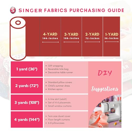 Singer Fabric, 100% Cotton, Embroidery Fabric, Cut by The Yard, Purple - color: Purple
