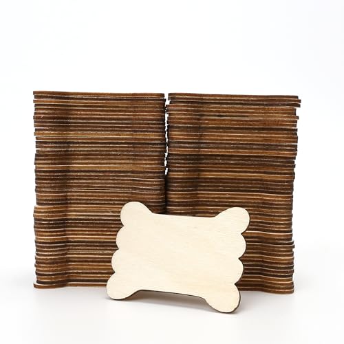 Marsrut 100 Pieces DIY Embroidery Thread Floss Bobbin Organizer Wooden Ribbon Twine Reel for Cross Stitch Cotton Craft Sewing Storage Holder Card, thread-bobbins-100pcs-230424