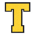 6 Inch Varsity Letter Patches Yellow Iron On Letters - color: Yellow, size: T
