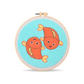 Harimau Punch Needle Kit Twelve Zodiac Signs Pattern,1Pc Embroidery Hoop, Essential Punch Needle Supplies,Ideal Punch Art for Beginners,DIY Adults Embroidery, Video Teaching - color: 65274