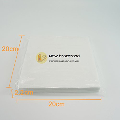 New brothread Tear Away Embroidery Stabilizer 8"x8" - 100 Precut Sheets - size: 8"x8" 100 sheets