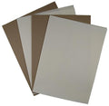 KCS 4/6 pc of 12" x 18"(30cmx45cm) 18CT Counted Cotton Aida Cloth Cross Stitch Fabric (4 pc,Cream+Khaki) - color: Cream+khaki, size: 4 pc