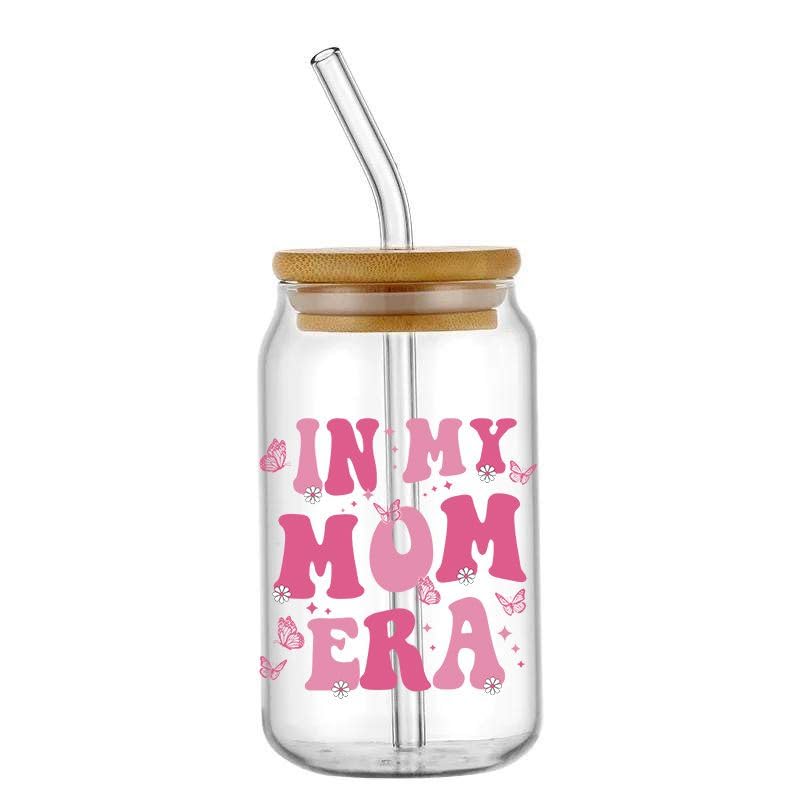 10 Pcs Letter Mom DTF Cup Wrap Transfer Sticker Mama Cat Mom Stickers Decals for Cups Waterproof Rub on Transfers Mug Laptop Computer Phone - style: D005