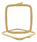 Nurge Square Embroidery Hoop - Plastic Cross Stitch Frame for Needlepoint & Embroidery - Adjustable Craft Hoop - Beige - No:4 (Large) - color: Beige, size: No:4 (Large)