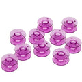 YEQIN 10 pcs Purple Class 15 (A Size) Plastic Bobbins #X52800150 for Brother Babylock Singer Juki Sewing Machines - color: Purple
