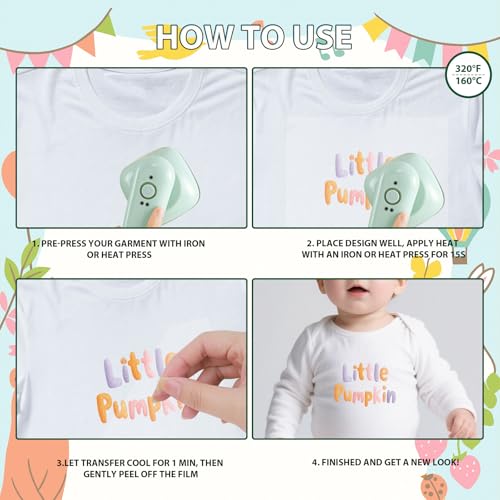 Halloween Baby Iron on Transfer - 20Pcs Dtf Transfers Ready to Press, Cute Boo Baby Iron on Decals Patches, My First Halloween Heat Sublimation Stickers for DIY Baby Onesie Kids Clothing - color: Halloween Baby557