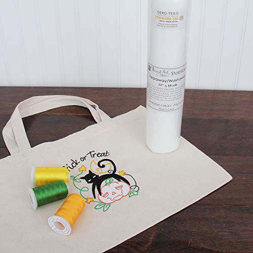 Threadart Tearaway/Washaway Embroidery Stabilizer | 12" x 10 yd Roll - size: TEAR-AWAY/WASH-AWAY 12"X10YD ROLL