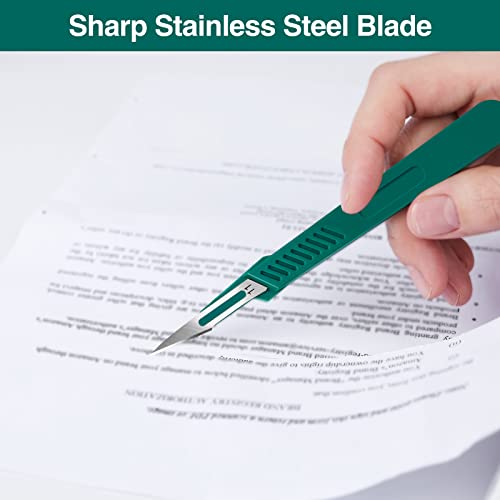YixangDD 10 PCS Scalpel Blades with #11 Scalpels Surgical Blades - color: 10 Pcs Handle With Blades #11