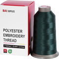 BAI Polyester Embroidery Machine Thread 5000 Yards Dark Forest Green+238 - color: Dark Forest Green+238