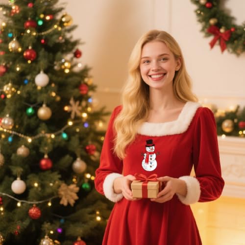 GLOBLELAND 4 Sheets Christmas Winter Water Soluble Embroidery Pattern - color: Christmas Winter