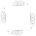 Golden State Art 12x12 White Backing Board, 10 Pack Backer Board for Print - size: 12x12