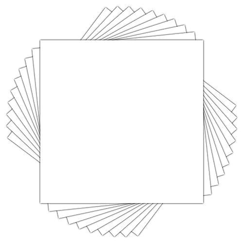 Golden State Art 12x12 White Backing Board, 10 Pack Backer Board for Print - size: 12x12