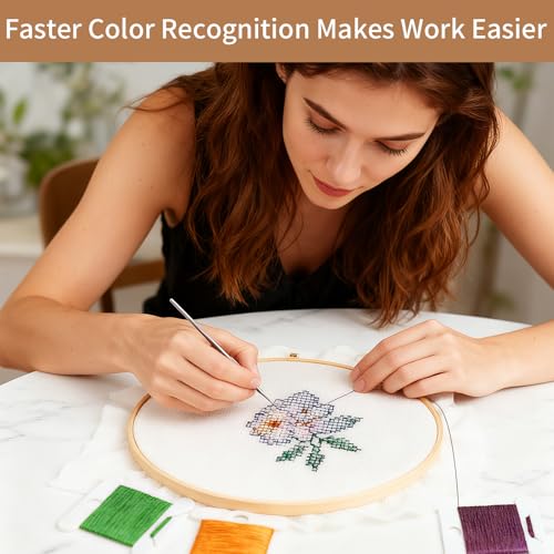 200 Pcs Embroidery Floss Bobbins,Plastic Embroidery Thread Cards for Sewing