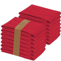 RUVANTI Flour Sack Towels 12 Pack 28”x28”, 100% Cotton Ring Spun – Red - color: Red, size: 12 Pack