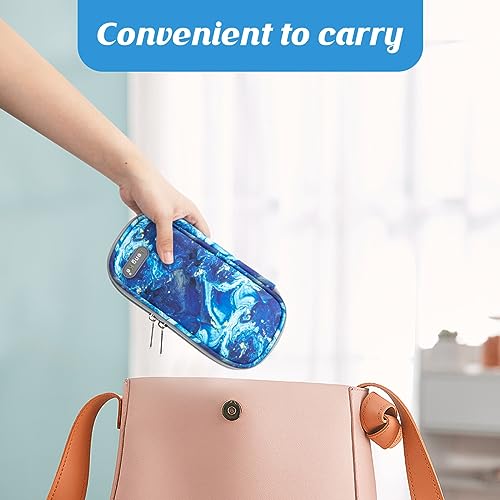 YOUSHARES Insulin Cooler Travel Case - Portable Refrigerated Medicine Case for Insulin Pen, Medication and Diabetic Supplies with 2 TSA Approved Ice Pack - color: Quicksand