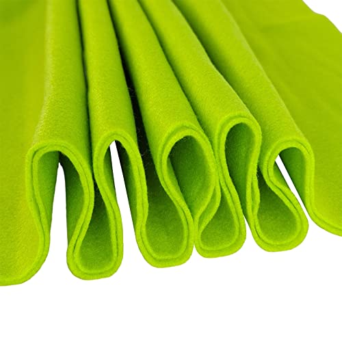 Jtnohx Color Felt Sheets 1 Square Yard Craft Felt Fabric Green-Yellow 1.4mm - color: Green-yellow