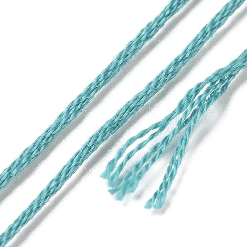 8 Skeins Embroidery Floss Friendship Bracelet String 0.5mm Cross Stitch Embroidery Thread for Jewelry Making Bracelet Knitting Stitching Craft Supplies, Light Sea Green - color: Light Sea Green, 8 Skeins