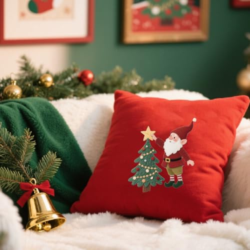 GLOBLELAND 4 Sheets Christmas Snowman Water Soluble Embroidery Pattern - color: Christmas Snowman