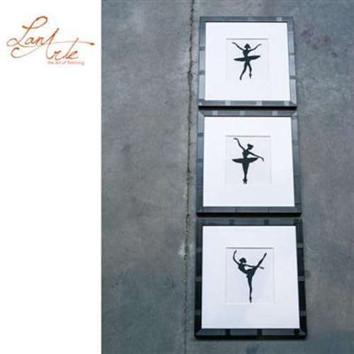 Lanarte Counted Cross Stitch Kit: Ballet Silhouette 3 (Evenweave) - style: Ballet Silhouette 3