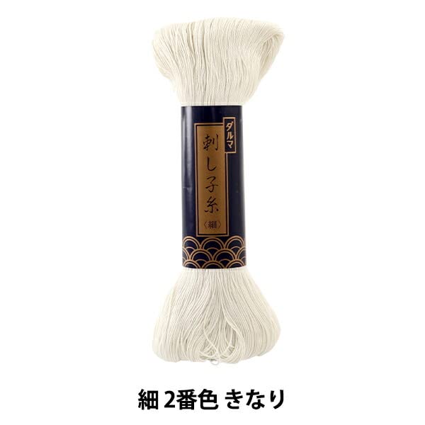 Yokota Sashiko thread fine 170m col.2 Unbleached - color: Unbleached