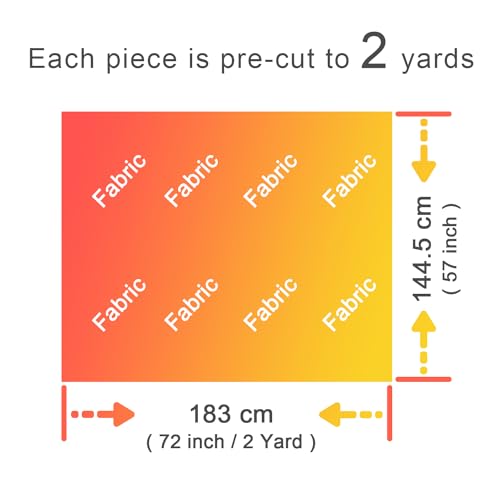 2 Yard White Lightweight Cotton Broadcloth Fabric by the Yard, 3.7 oz - color: White, size: 2 Yard
