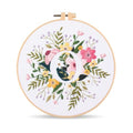 Harimau Letter Pattern O Embroidery Kit for Adult Beginners, Complete Starter Pack with 1 Hoop, Needles, Instruction Guide & Embroidery Stitch Video Tutorials - color: O