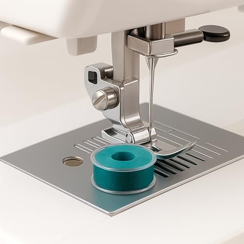 Mandala Crafts Teal 15J SA156 Prefilled Bobbin Thread, 144 PCs - color: Teal, size: Size A 144 X 142 Yards